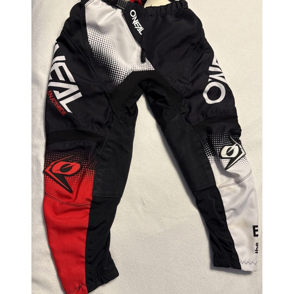 O’Neal MX Pant Motocross Pants Youth 8-10 Size 24” Red White Black Off Road ATV